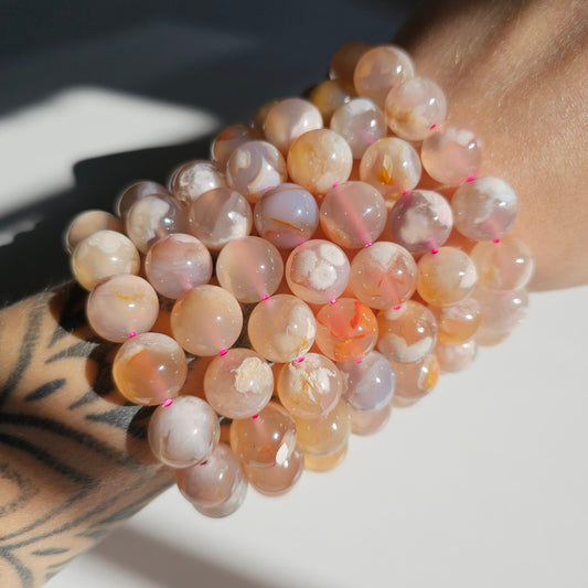 Flower Agate Bracelet