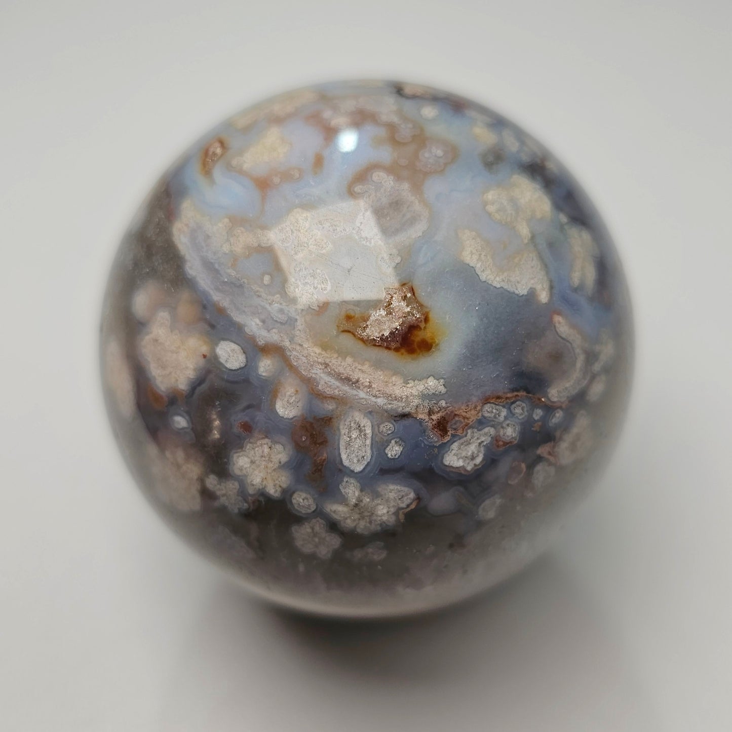 Flower Agate Sphere