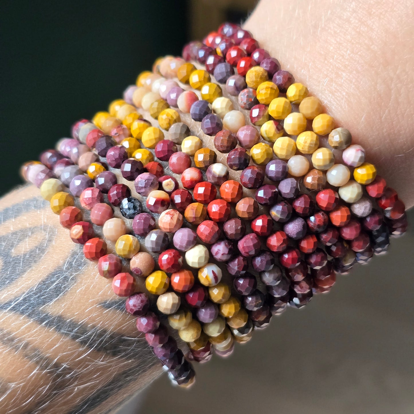 Faceted Mookite Bracelet