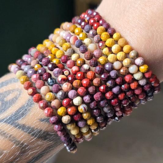 Faceted Mookite Bracelet