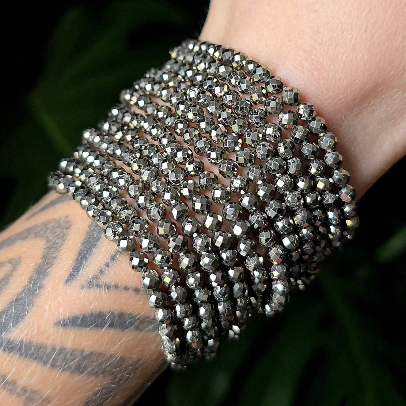 Faceted Pyrite Bracelet