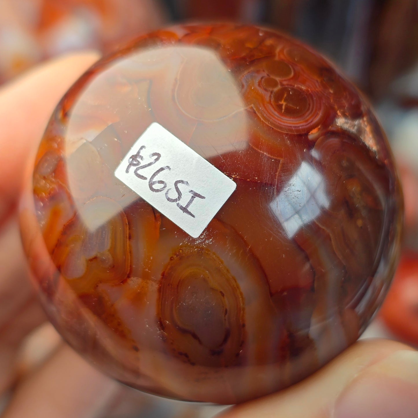 Funky Carnelian Sphere ❤️