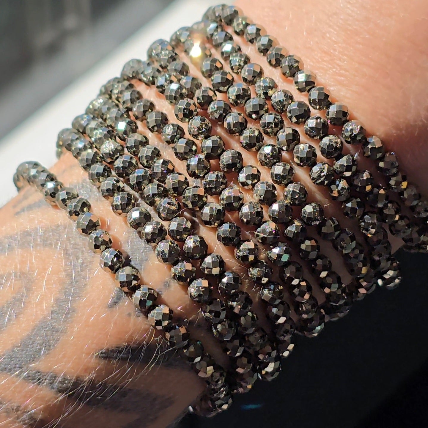 Faceted Pyrite Bracelet