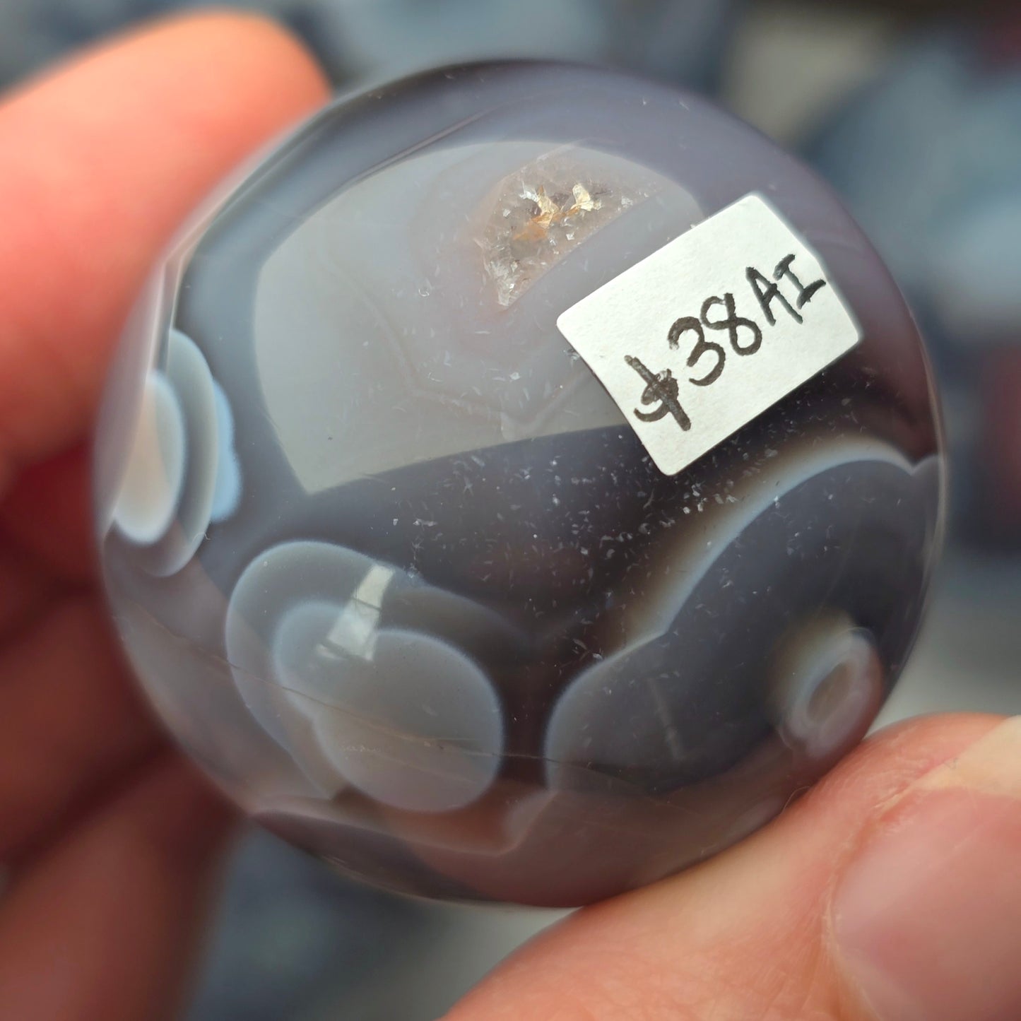 Mozambique Agate Sphere 🩵