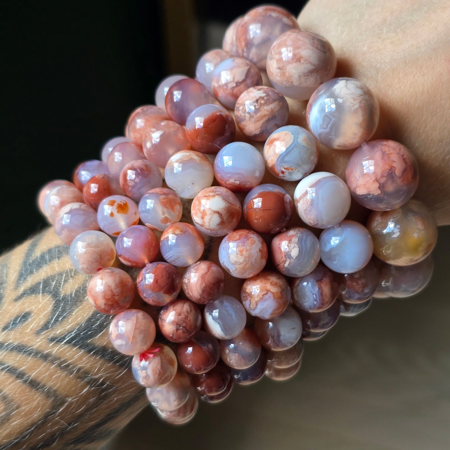 Flower Agate Bracelet