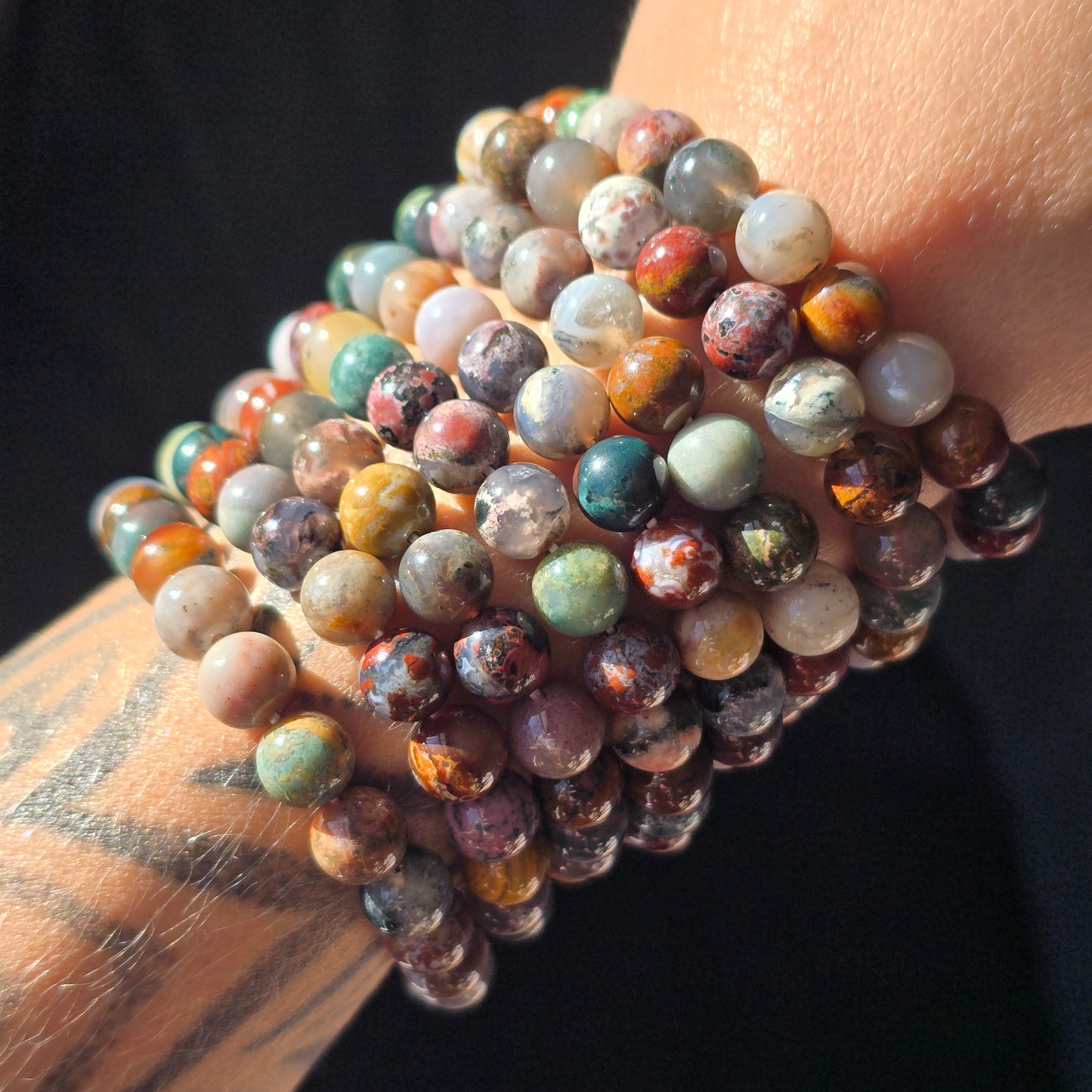 Colorful Sea Jasper Bracelet