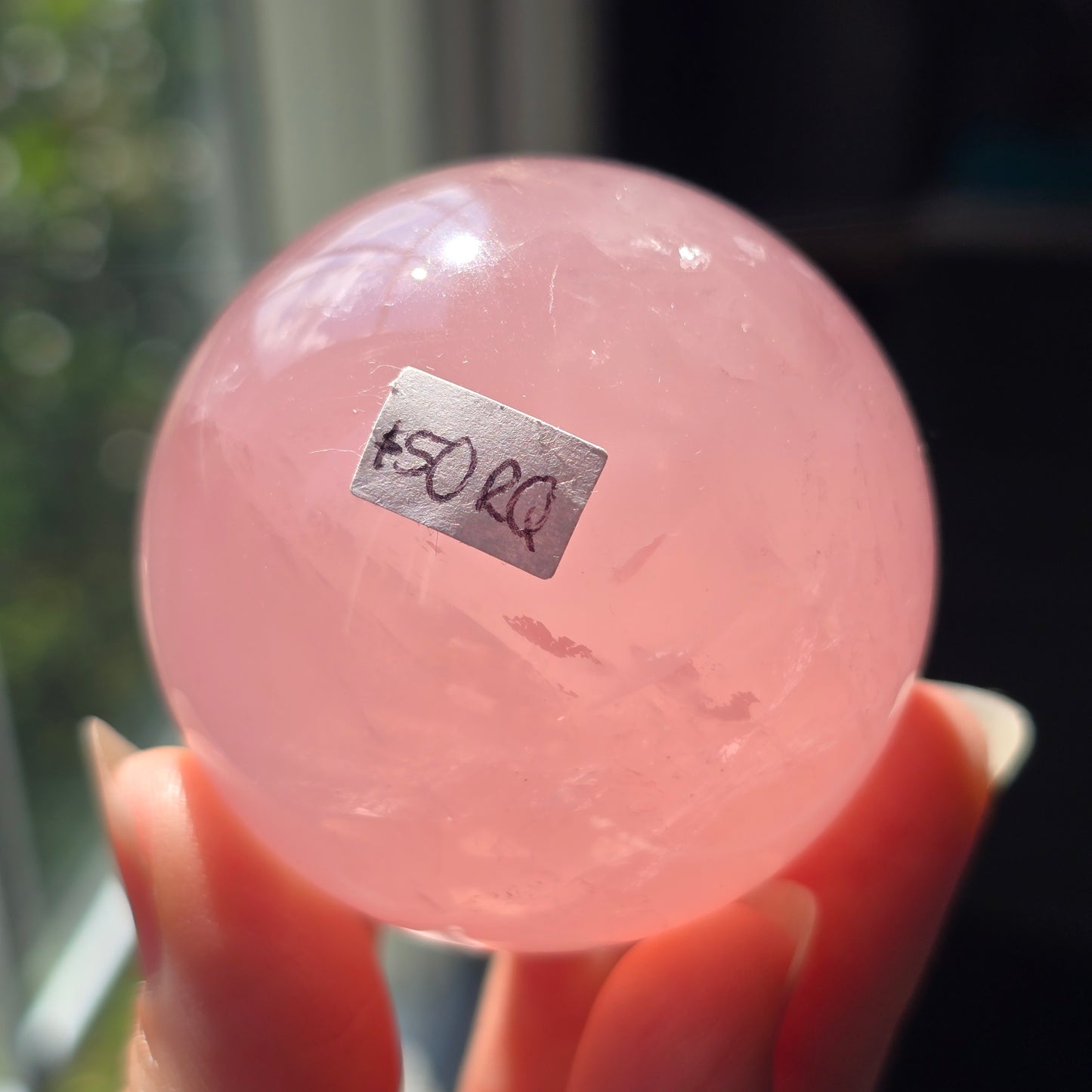 Bubblegum Pink Rose Quartz Sphere 🩷