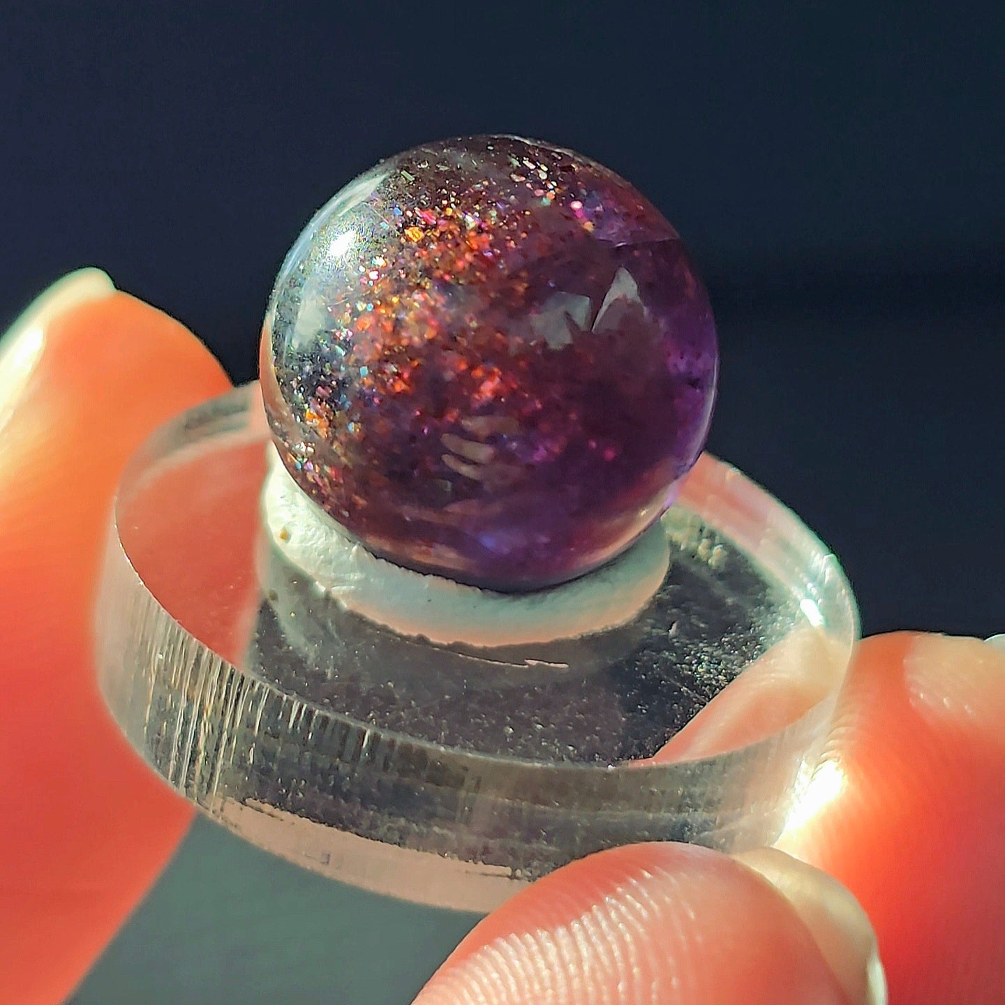 Gemmy Iolite Sphere (B)