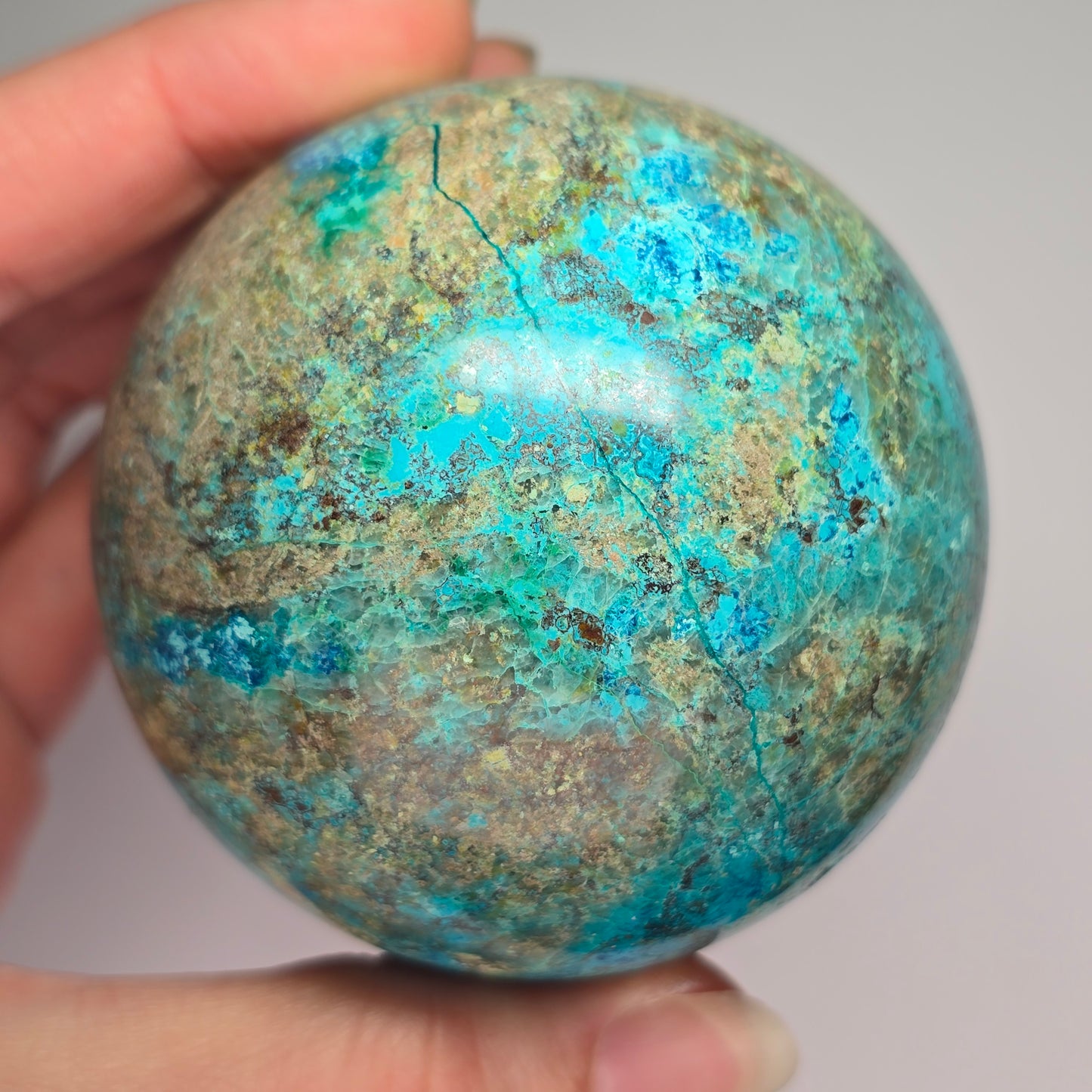 Chrysocolla Combination Sphere (C8)