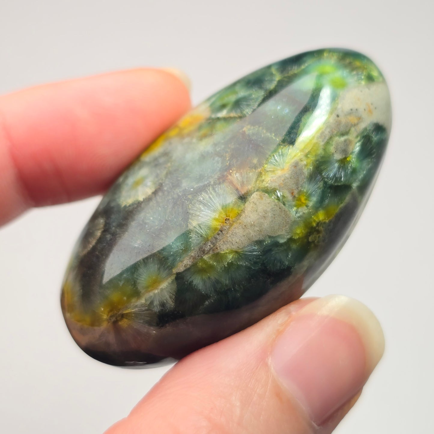 Rare Color Polished Wavellite