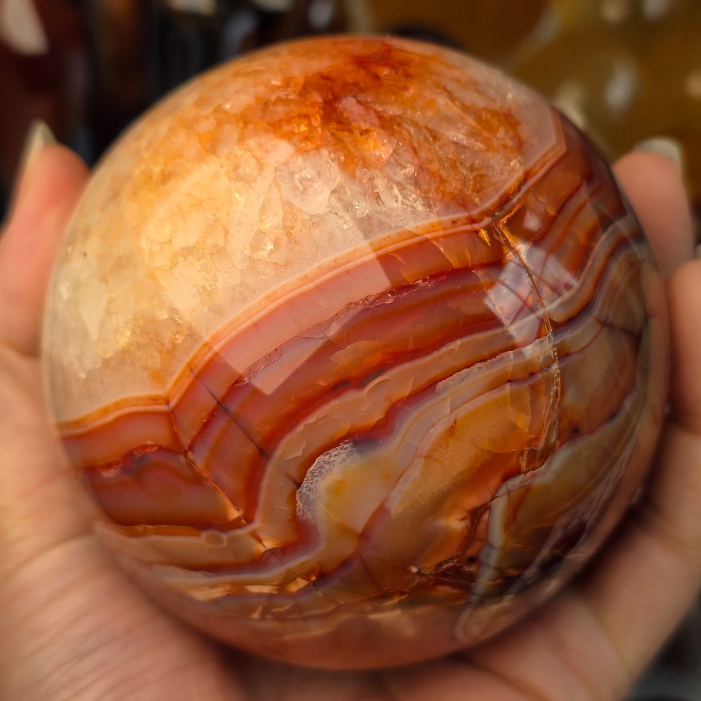 Large Carnelian Sphere 🧡
