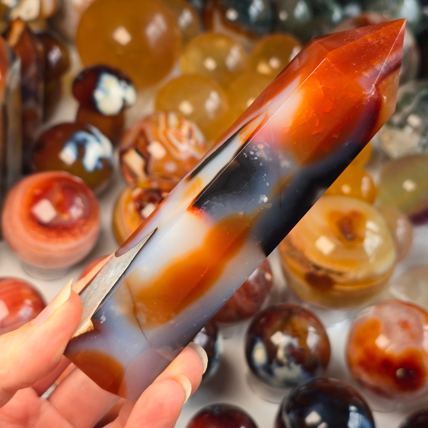 Funky Carnelian Tower ❤️