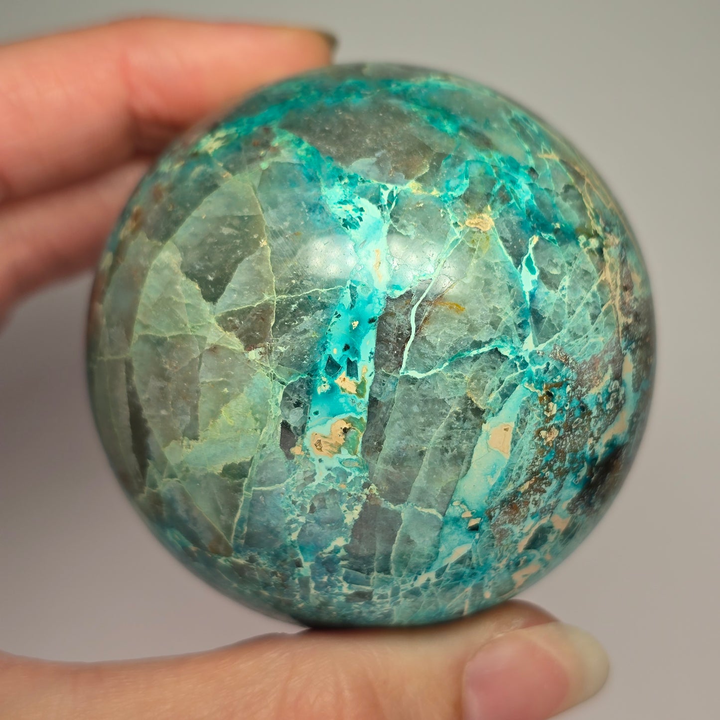 Chrysocolla Combination Sphere (C8)