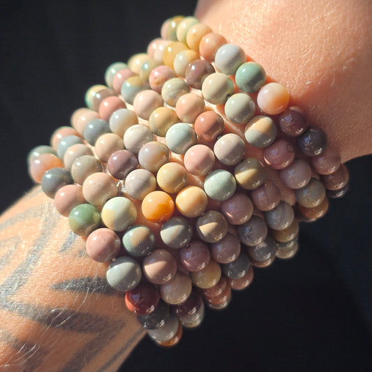 Pastel Polychrome Jasper Bracelet