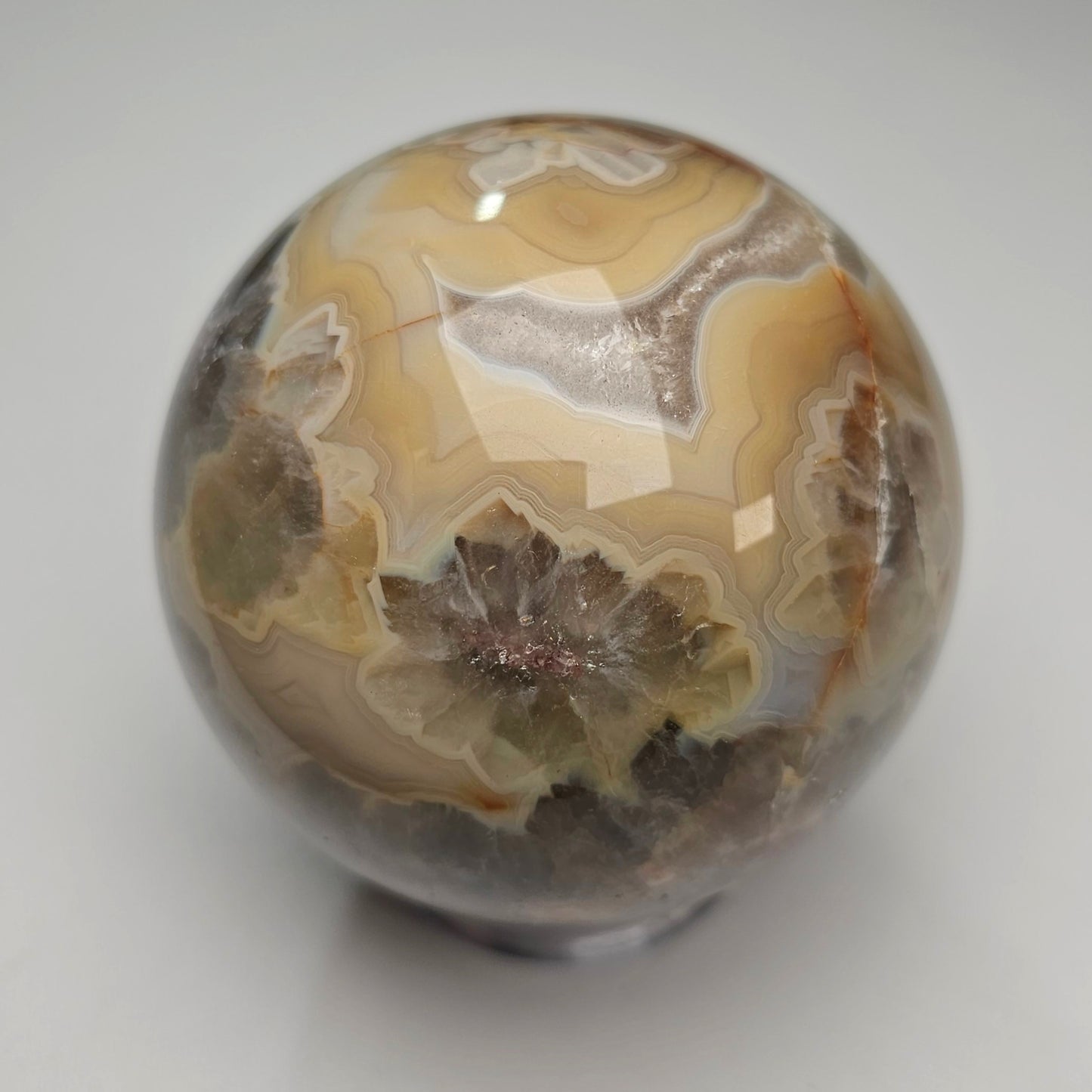 Flower Agate Sphere