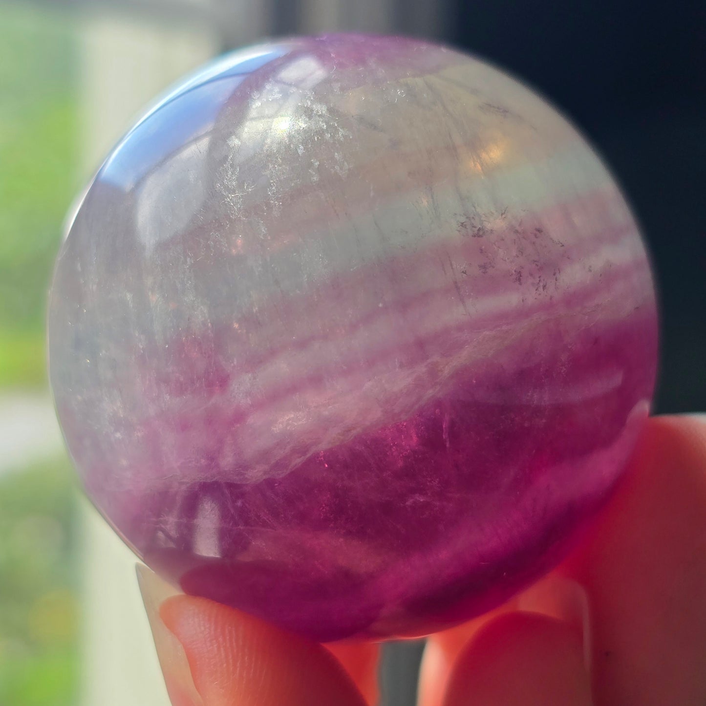 Rainbow Fluorite Sphere 🌈