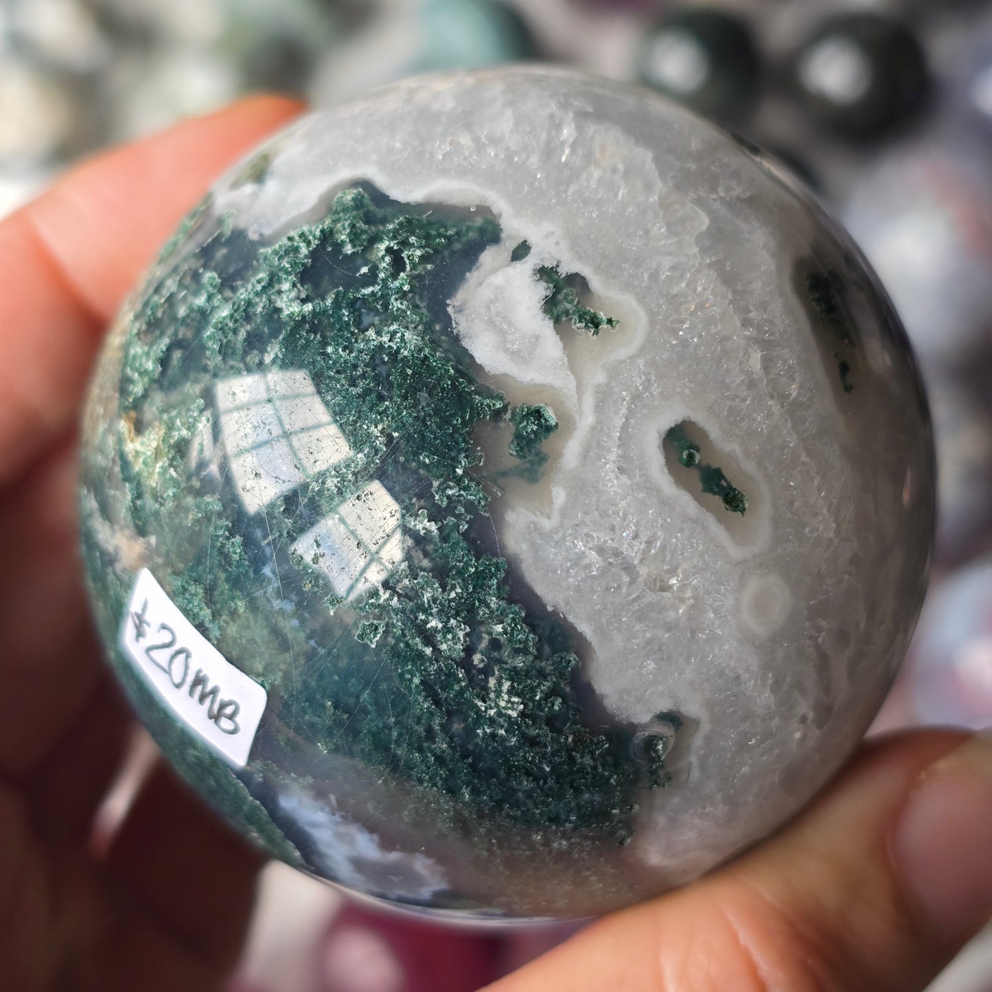 Moss Agate Sphere 🌿