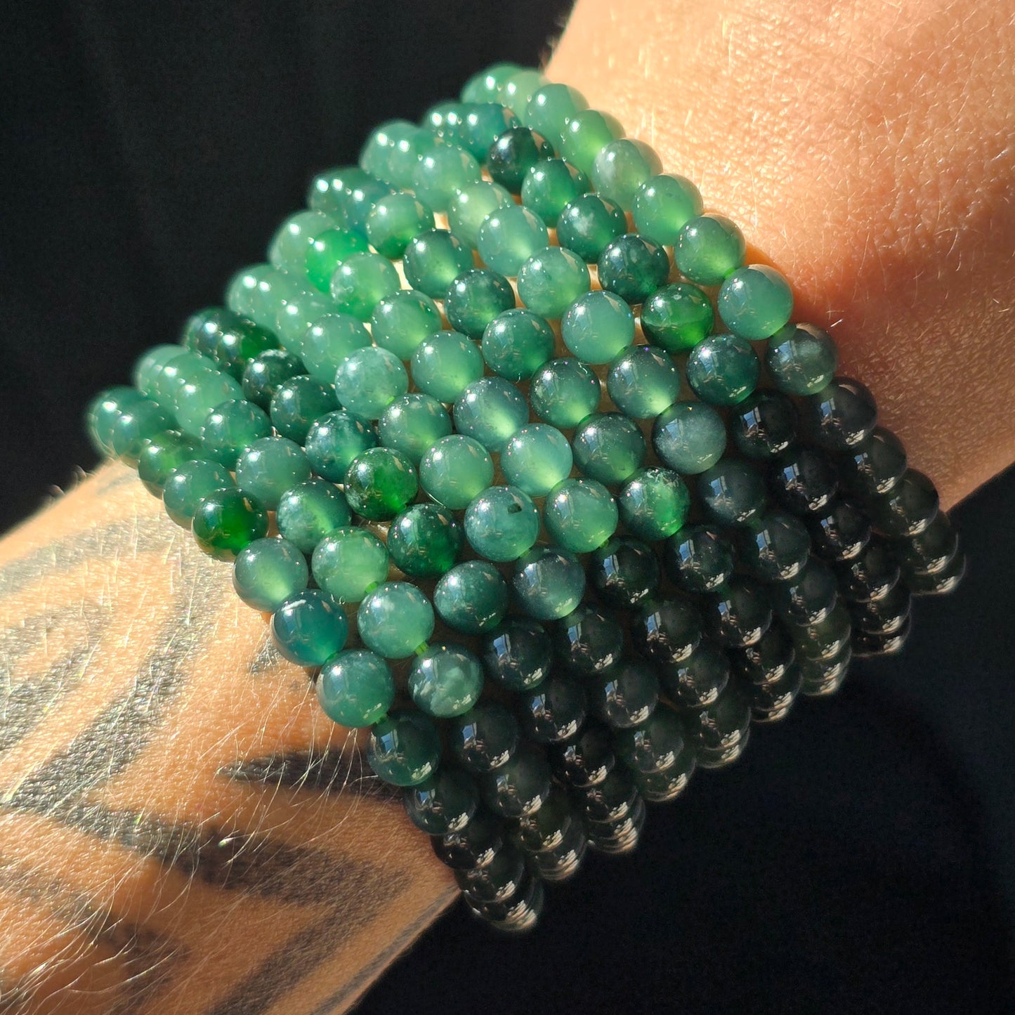 Dark Green Jade Bracelet