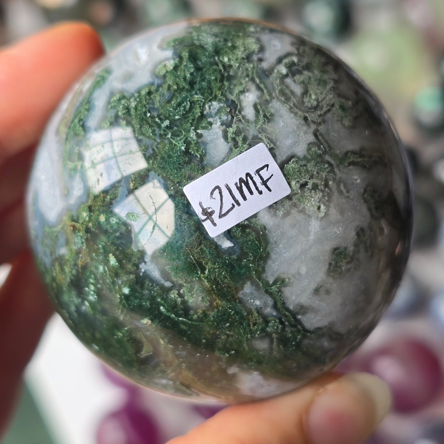 Moss Agate Sphere 🌿