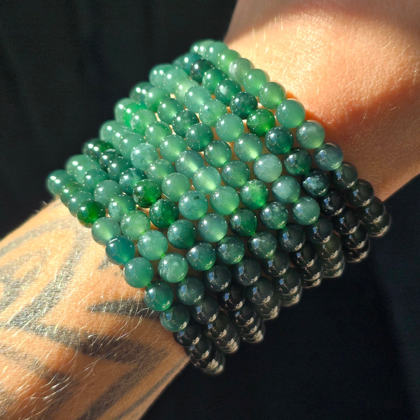 Dark Green Jade Bracelet