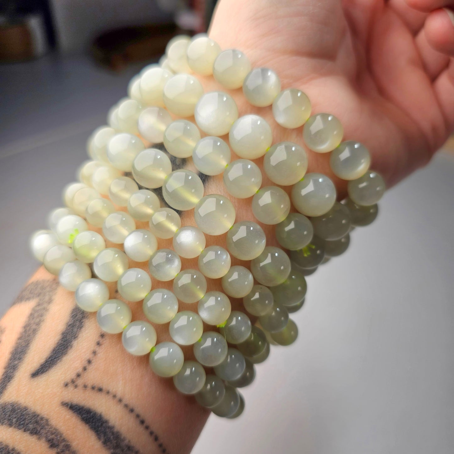 Green Moonstone Bracelet