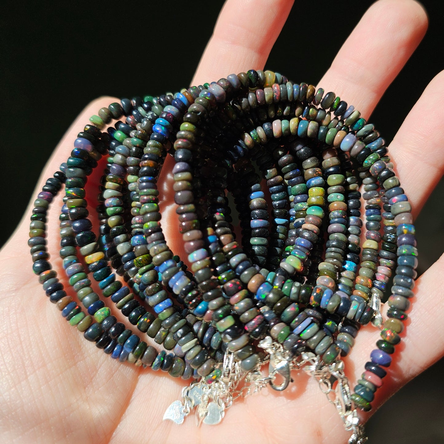 Black Opal Clasp Bracelet
