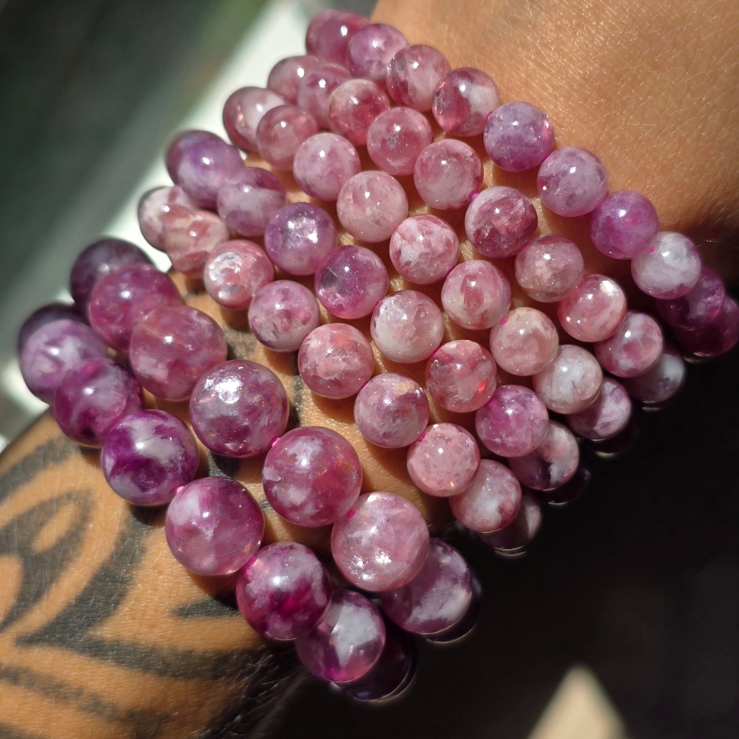 Pink Mica Bracelet