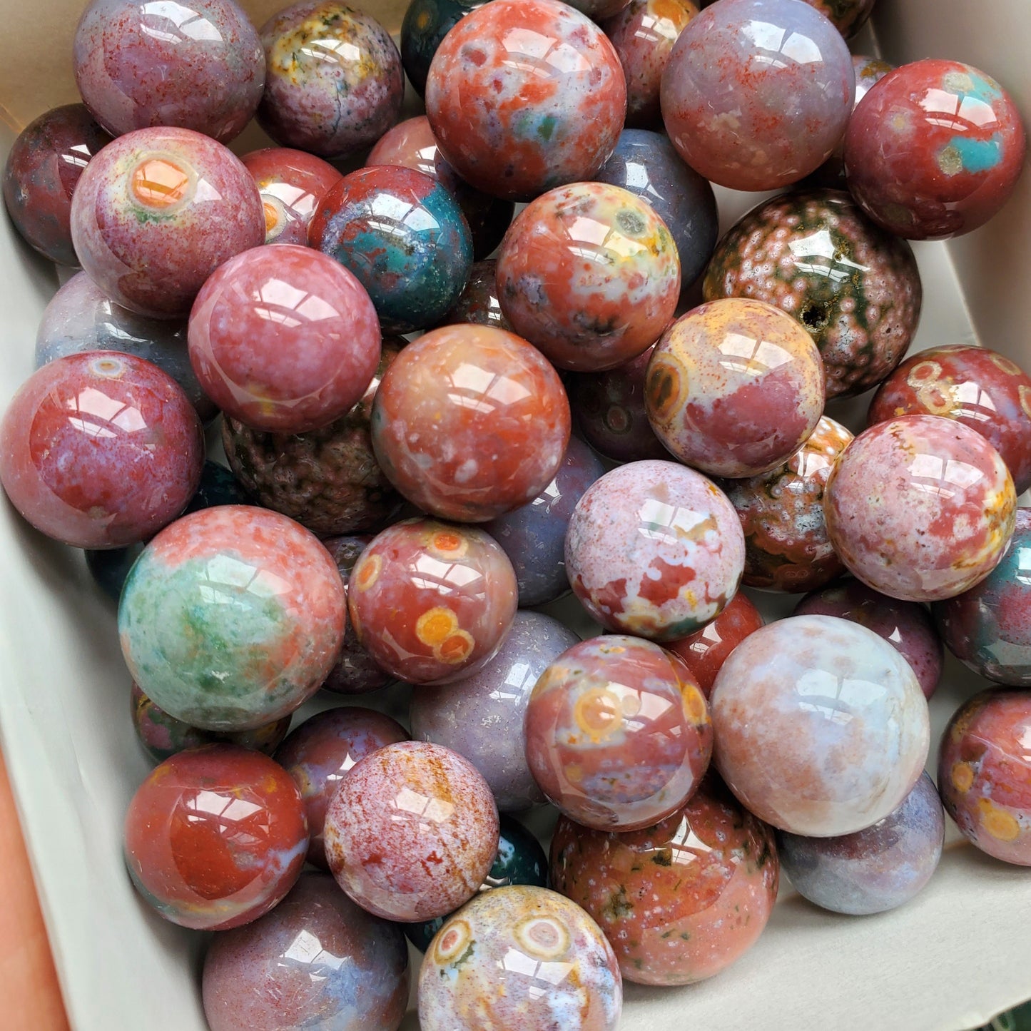 Mini Rainbow Bloodstone Sphere