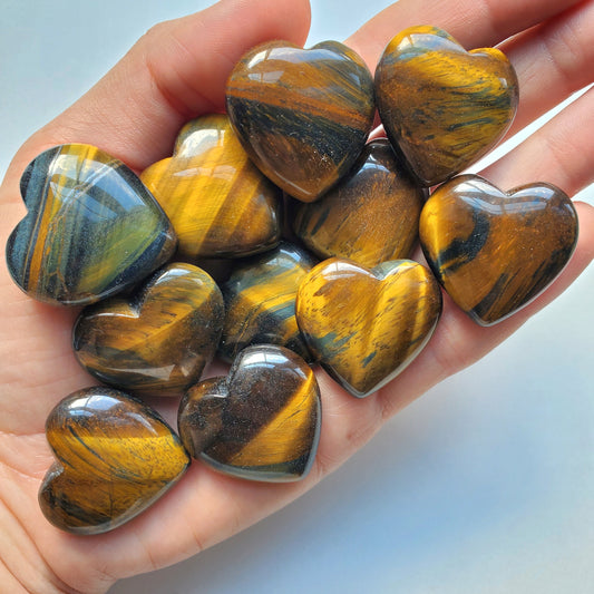 Mini Tigers Eye Heart