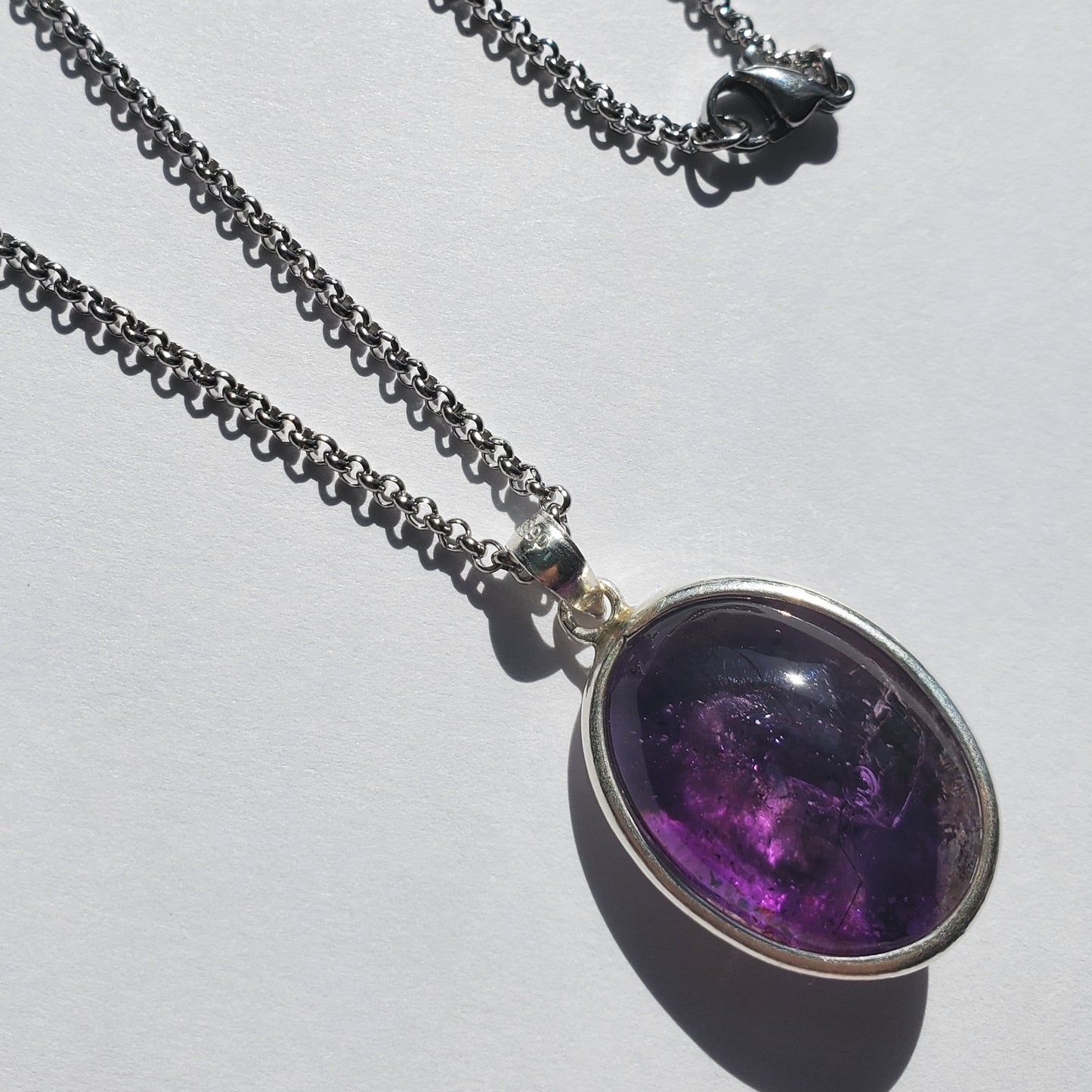 Amethyst Enhydro Crystal Pendant