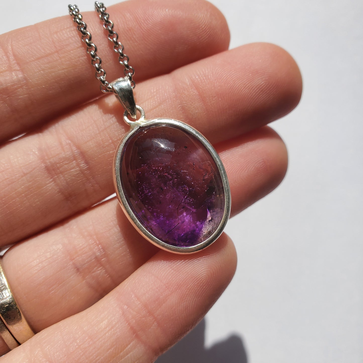 Amethyst Enhydro Crystal Pendant