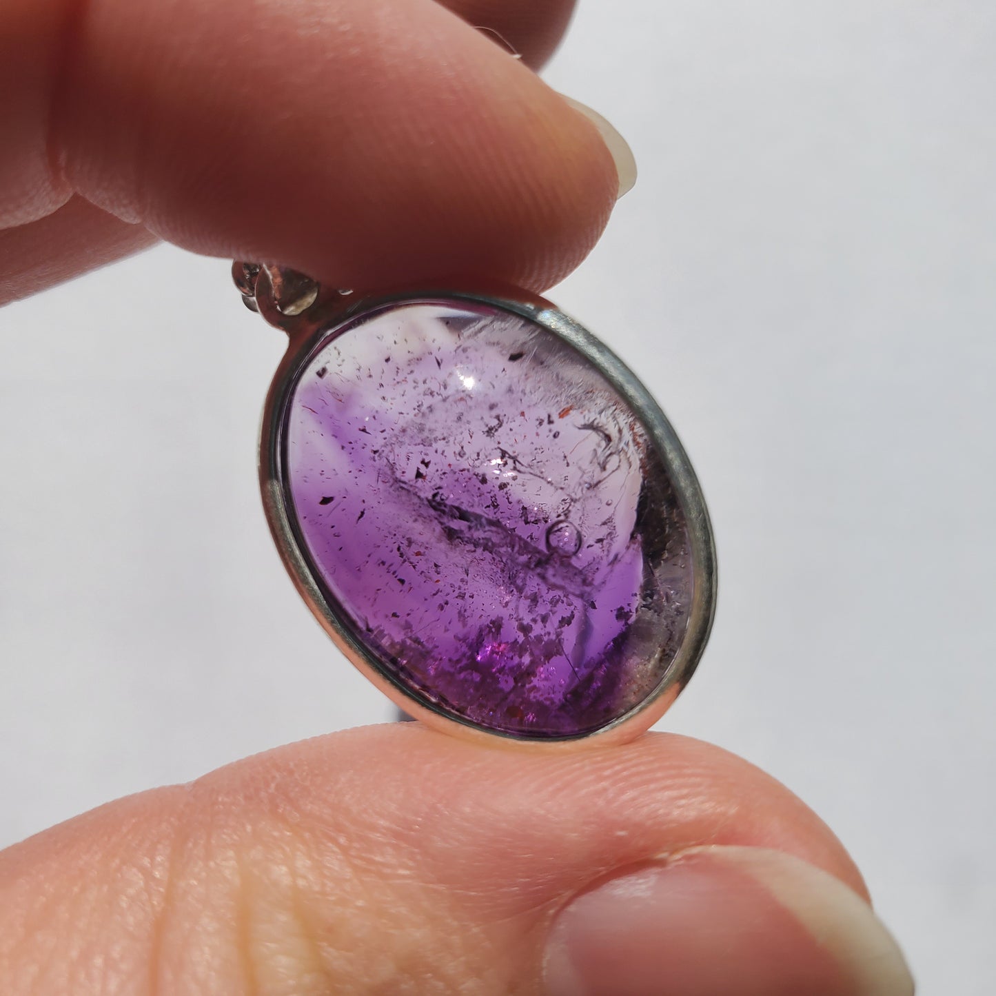 Amethyst Enhydro Crystal Pendant