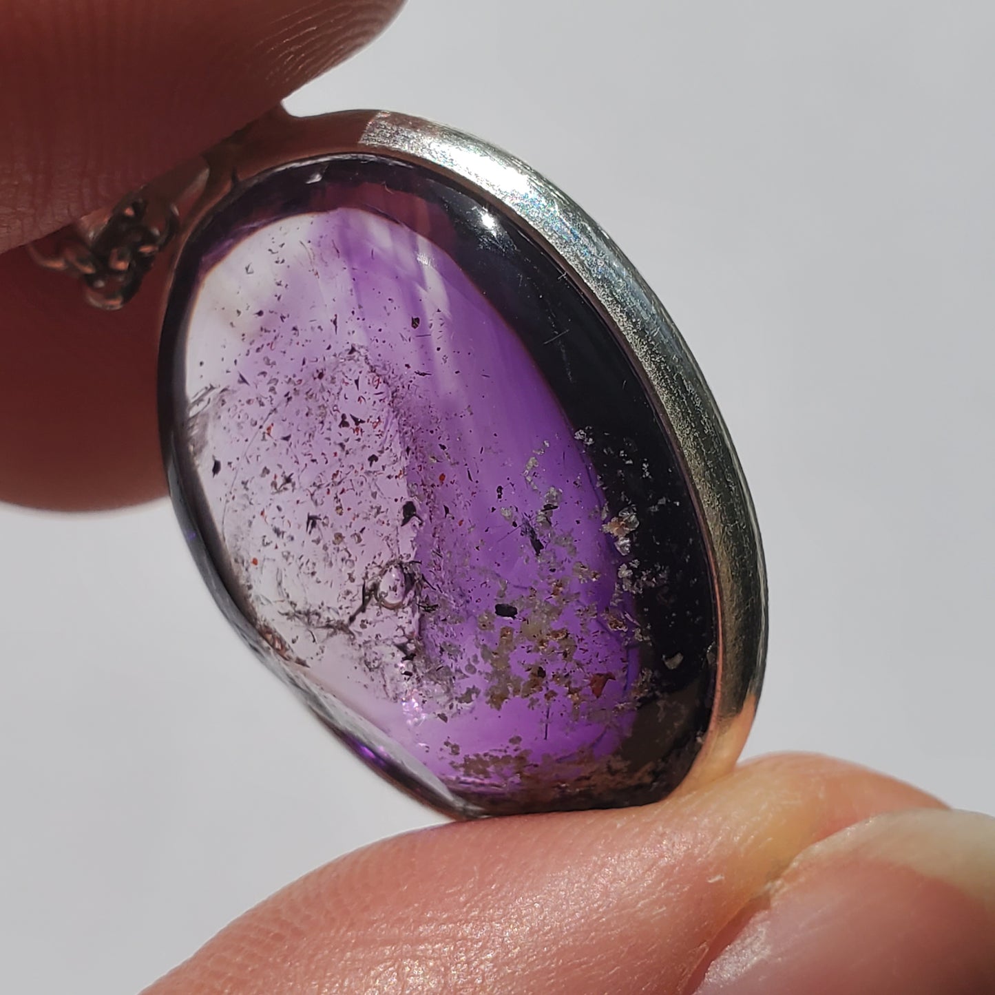 Amethyst Enhydro Crystal Pendant