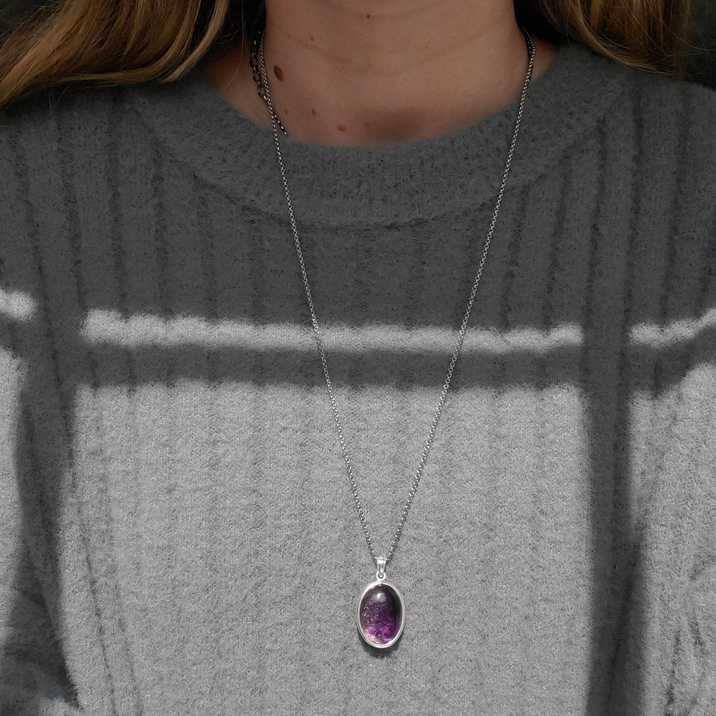 Amethyst Enhydro Crystal Pendant
