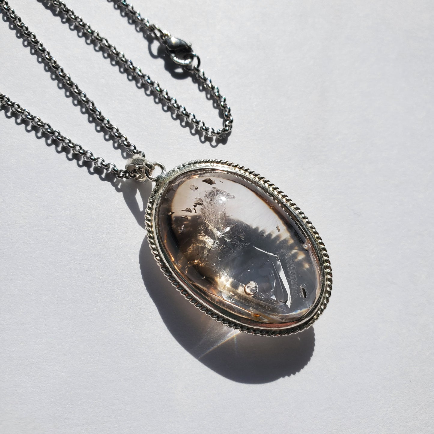 Enhydro Crystal Pendant