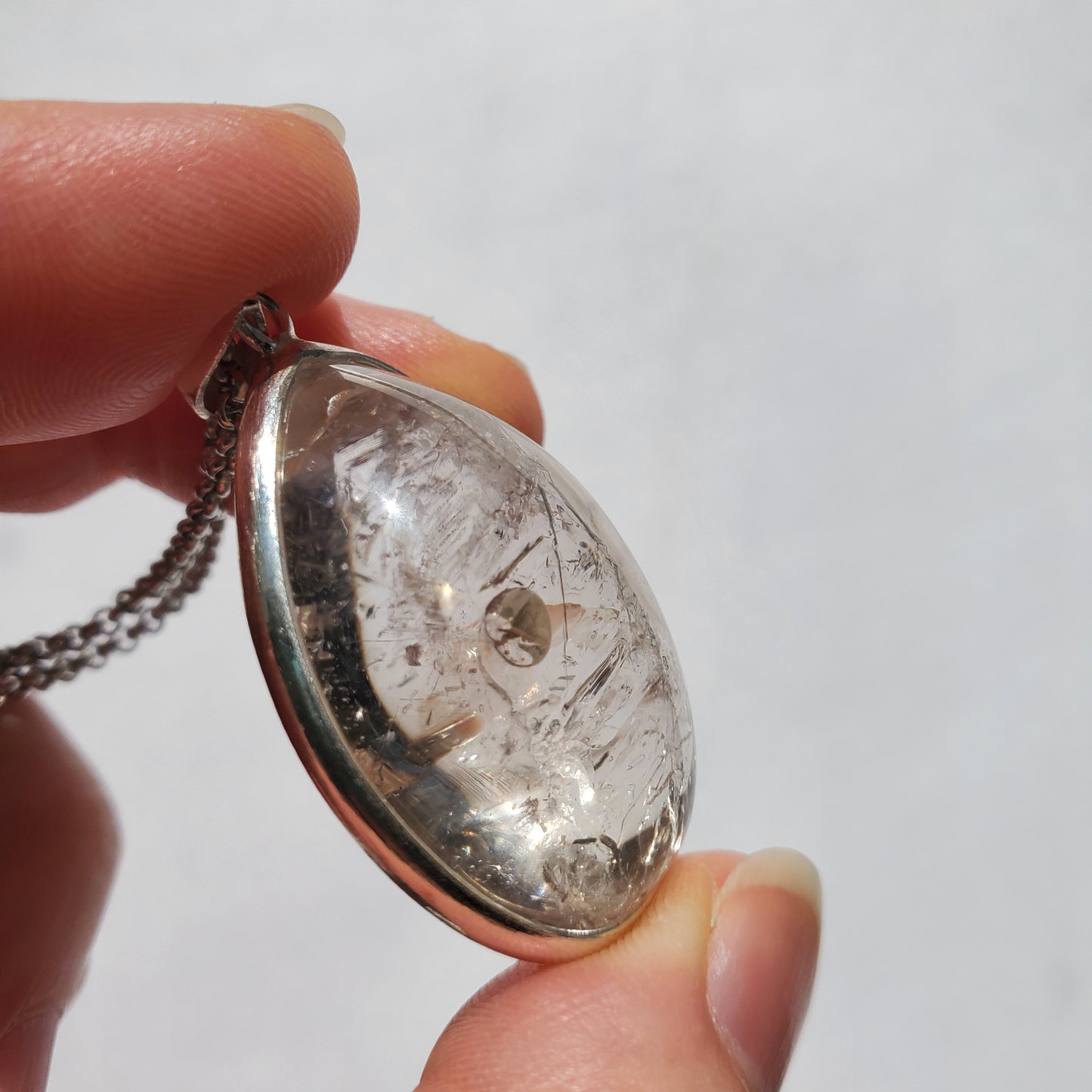 Enhydro Crystal Pendant