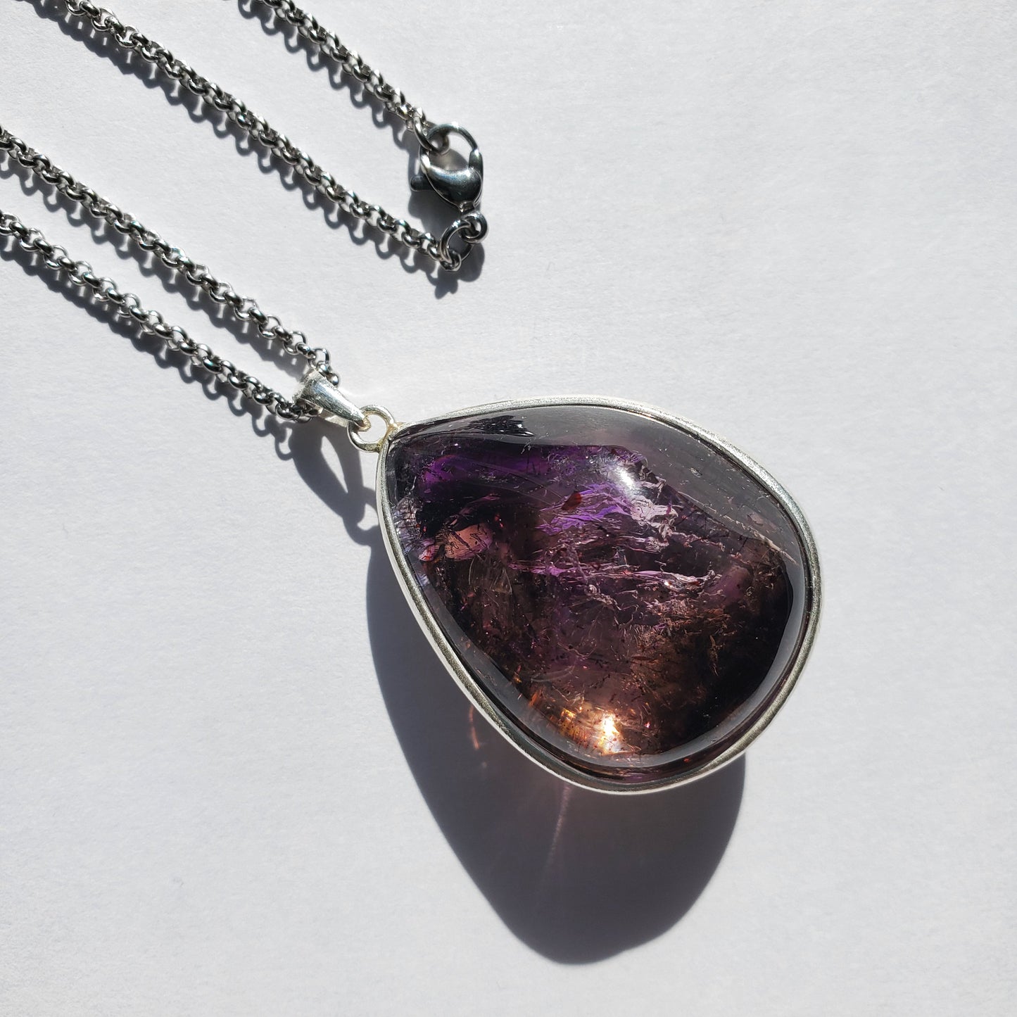 Amethyst Enhydro Crystal Pendant