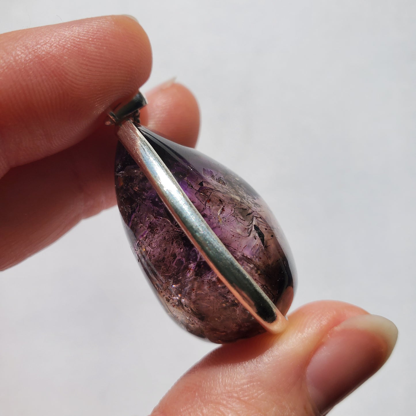 Amethyst Enhydro Crystal Pendant