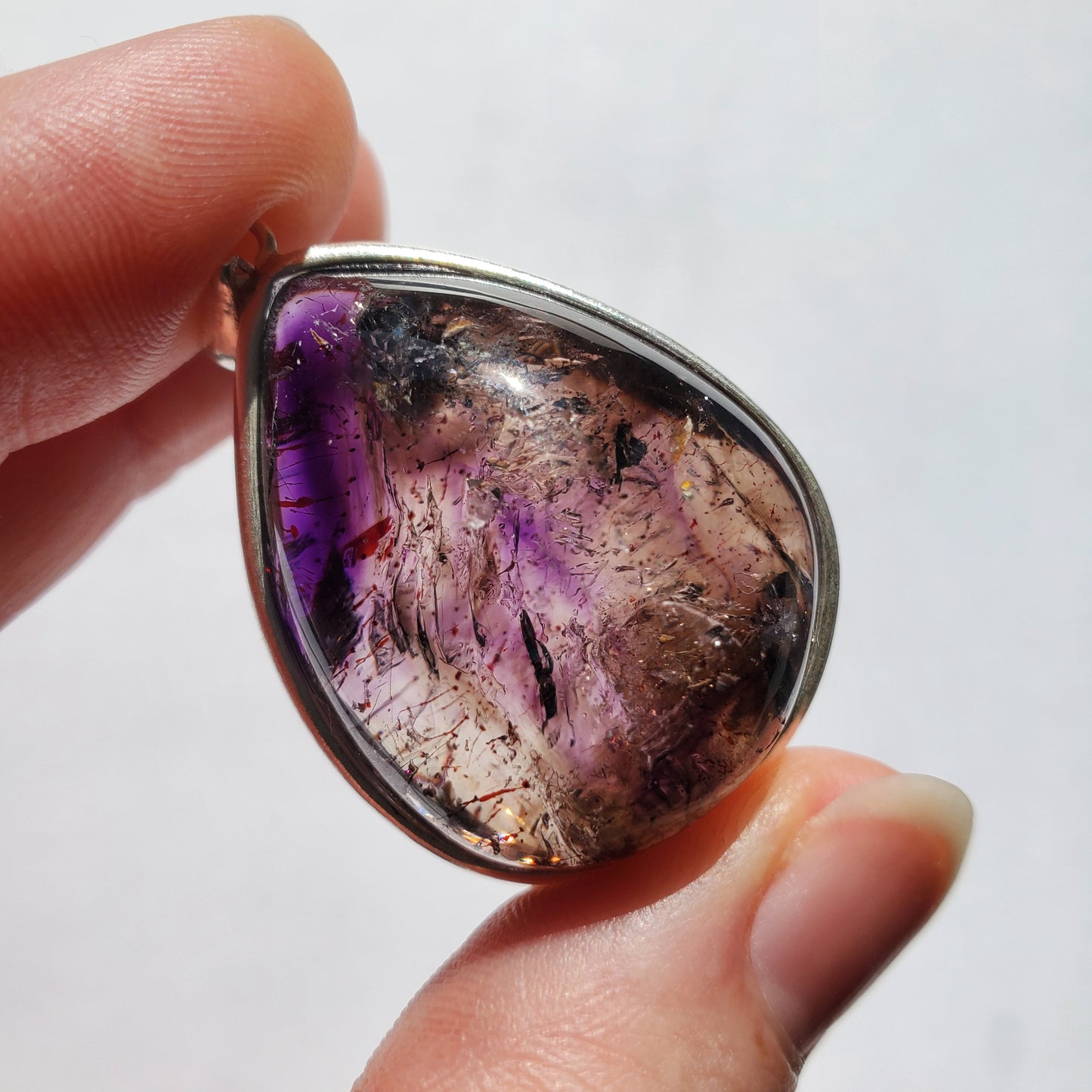 Amethyst Enhydro Crystal Pendant