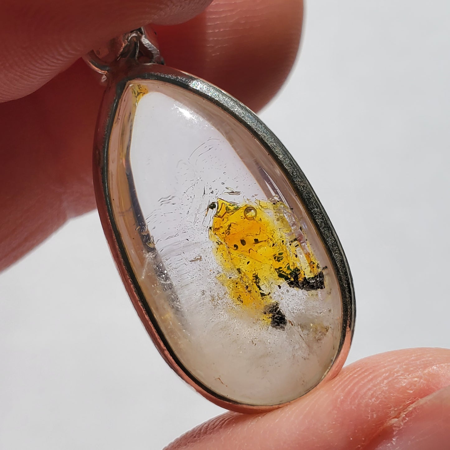 Petroleum Enhydro Crystal Pendant
