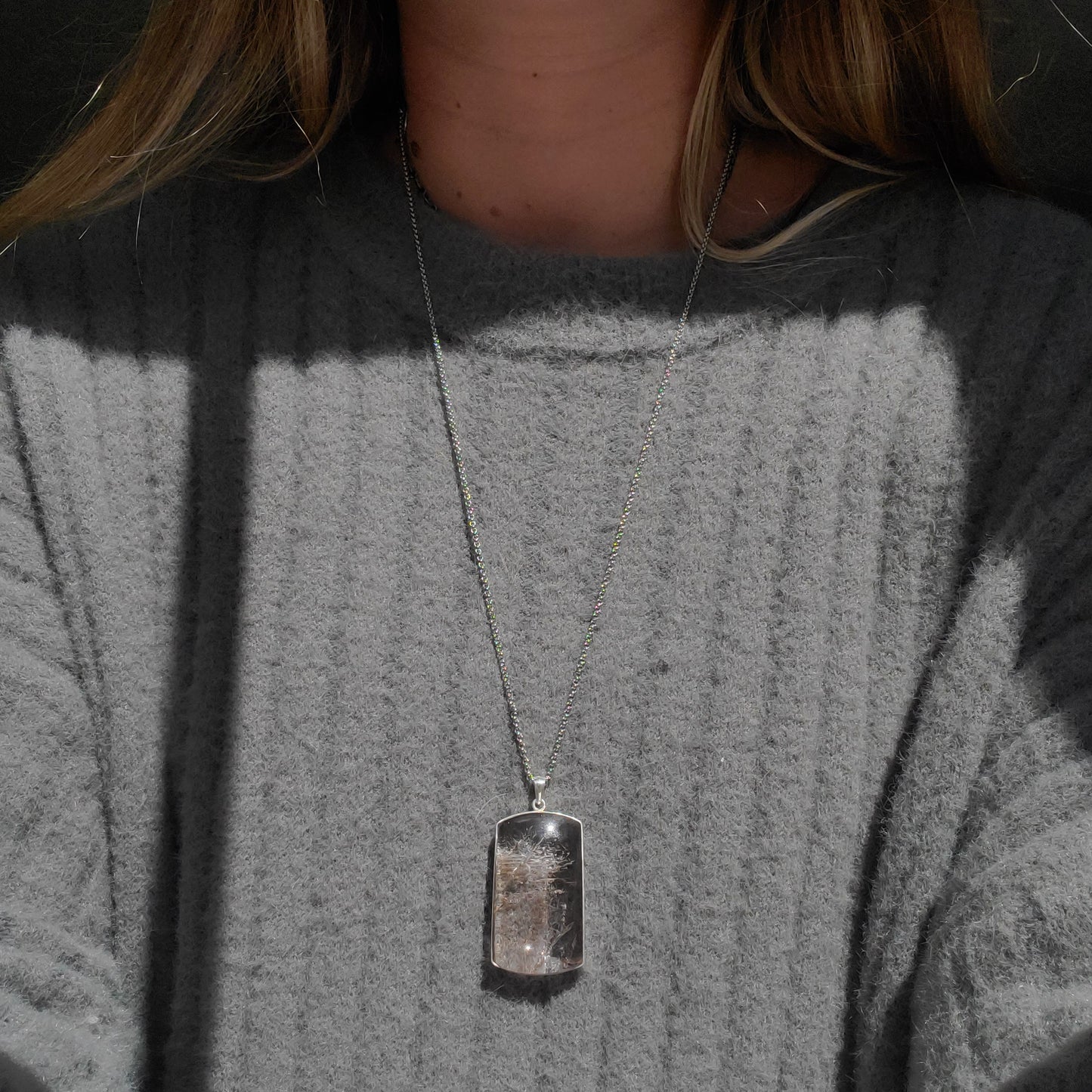 Enhydro Crystal Pendant