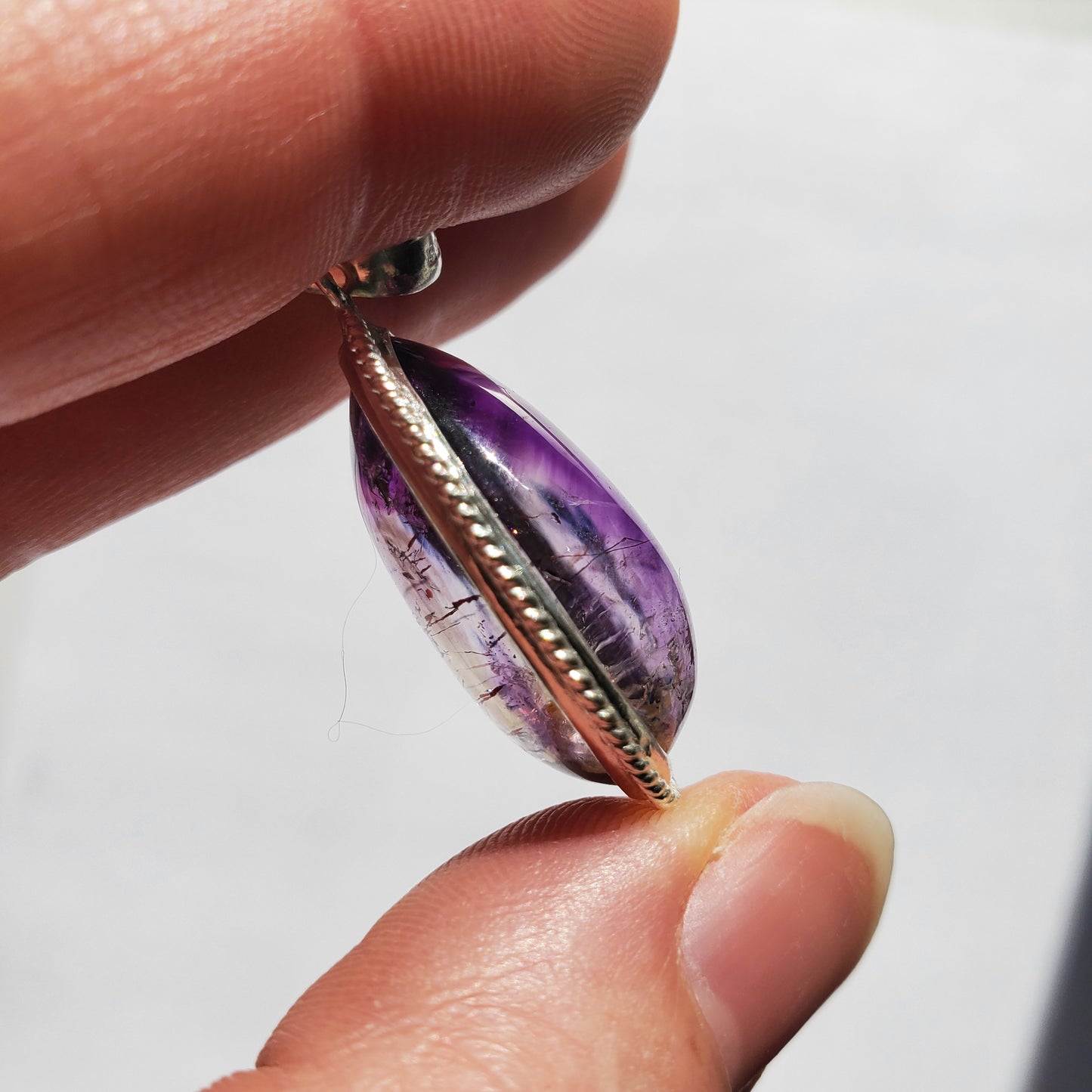 Amethyst Enhydro Crystal Pendant