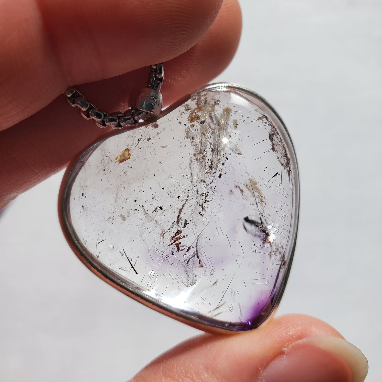 Amethyst Enhydro Crystal Pendant