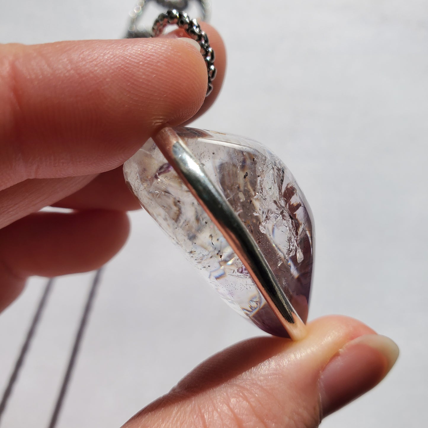 Amethyst Enhydro Crystal Pendant
