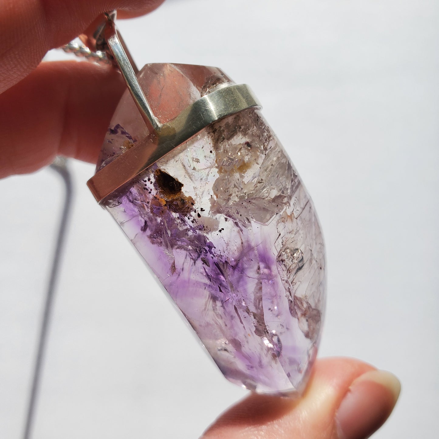 Amethyst Enhydro Crystal Pendant