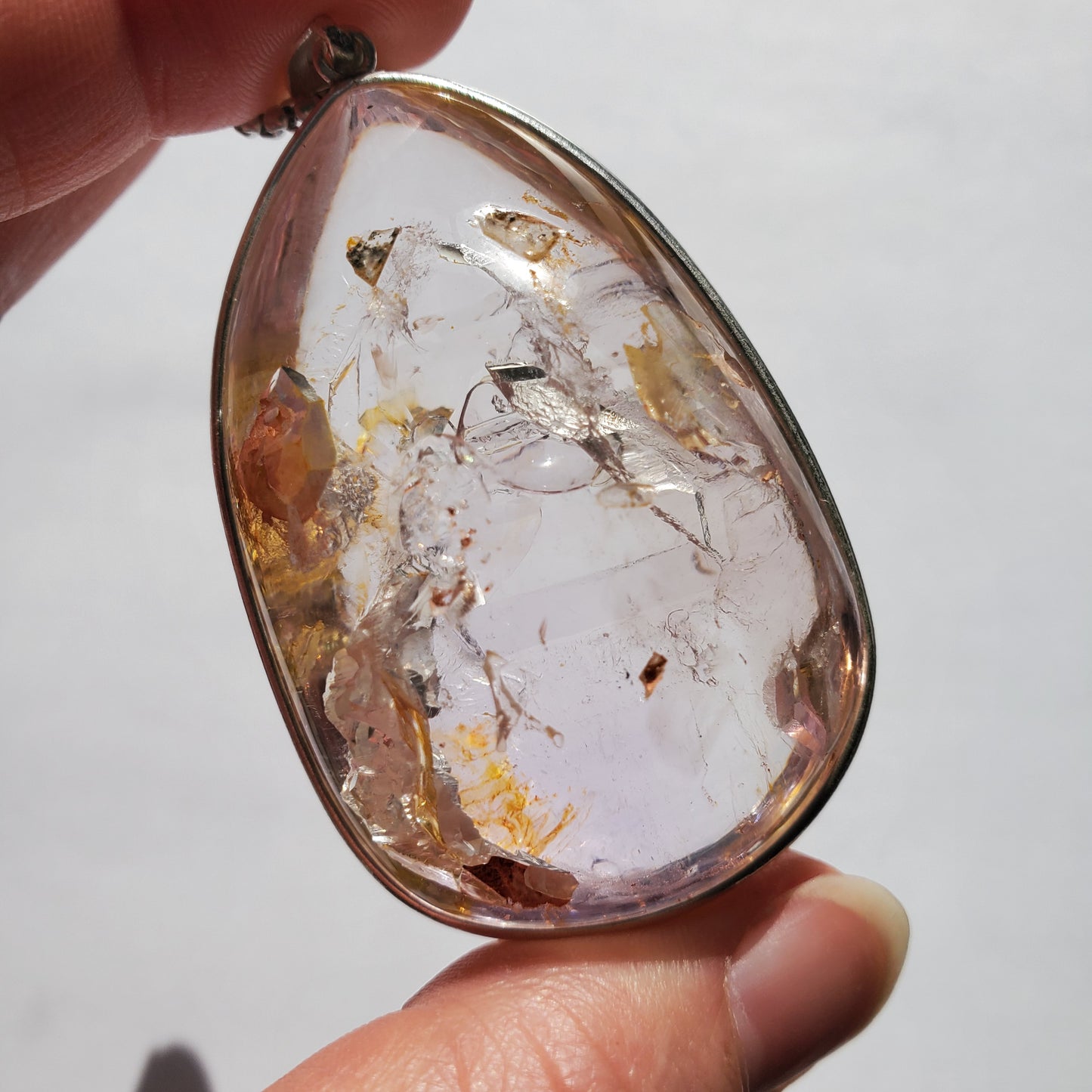 Amethyst Enhydro Crystal Pendant