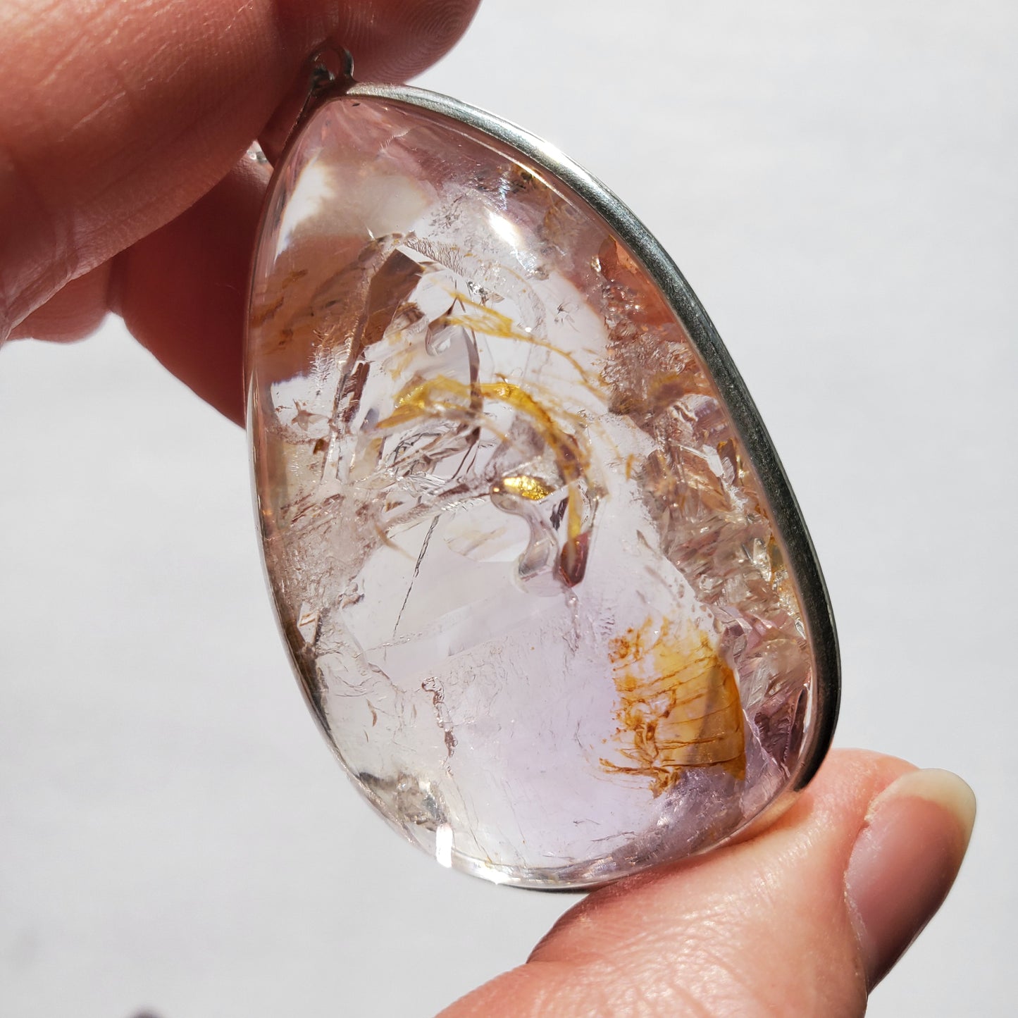 Amethyst Enhydro Crystal Pendant