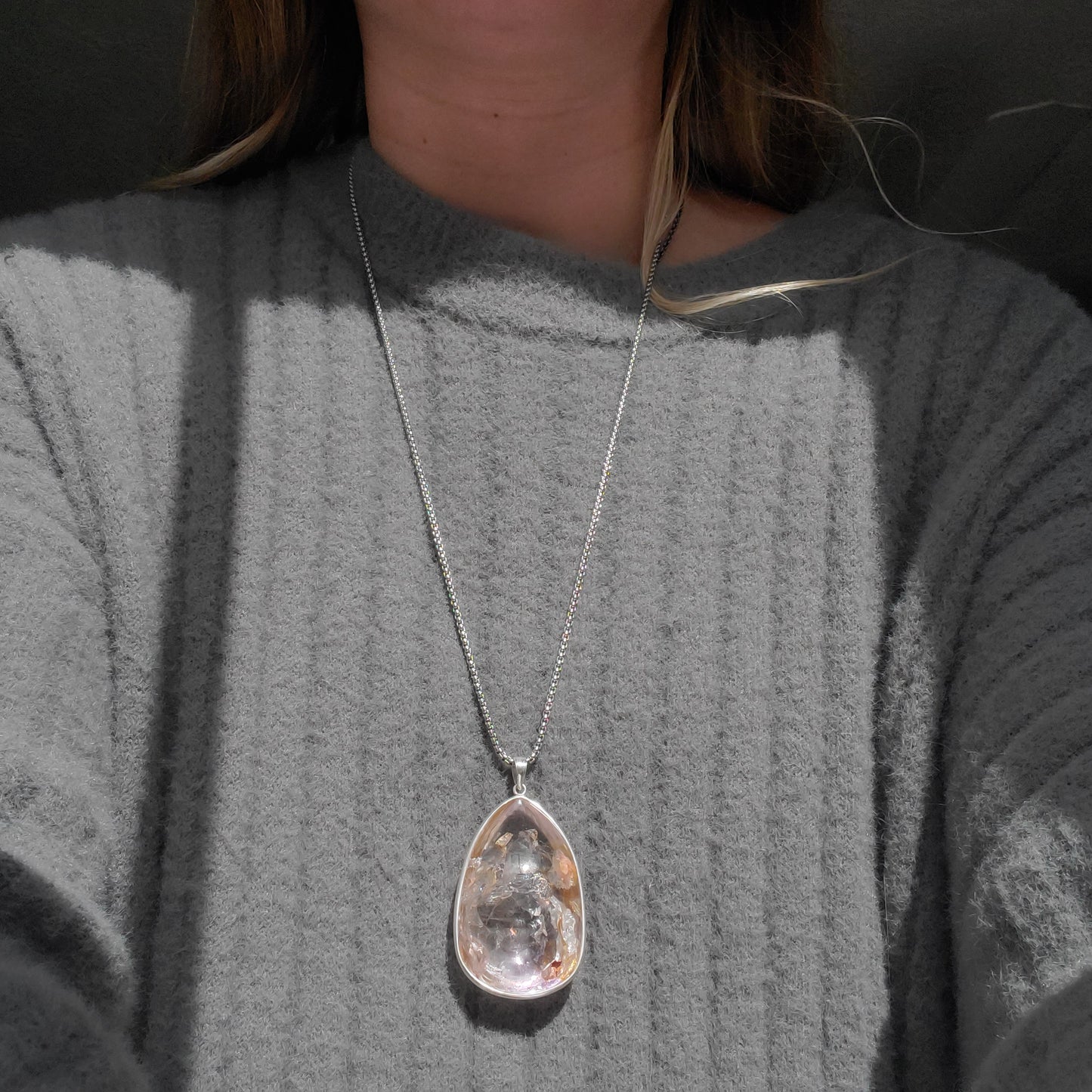 Amethyst Enhydro Crystal Pendant