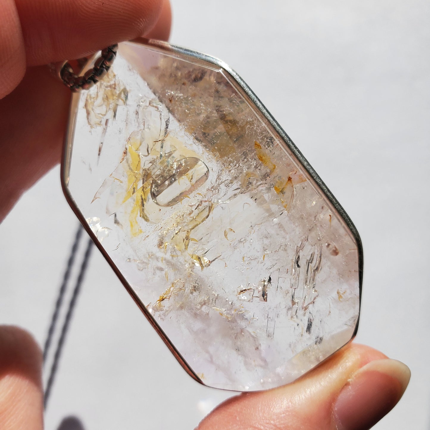 Enhydro Crystal Pendant