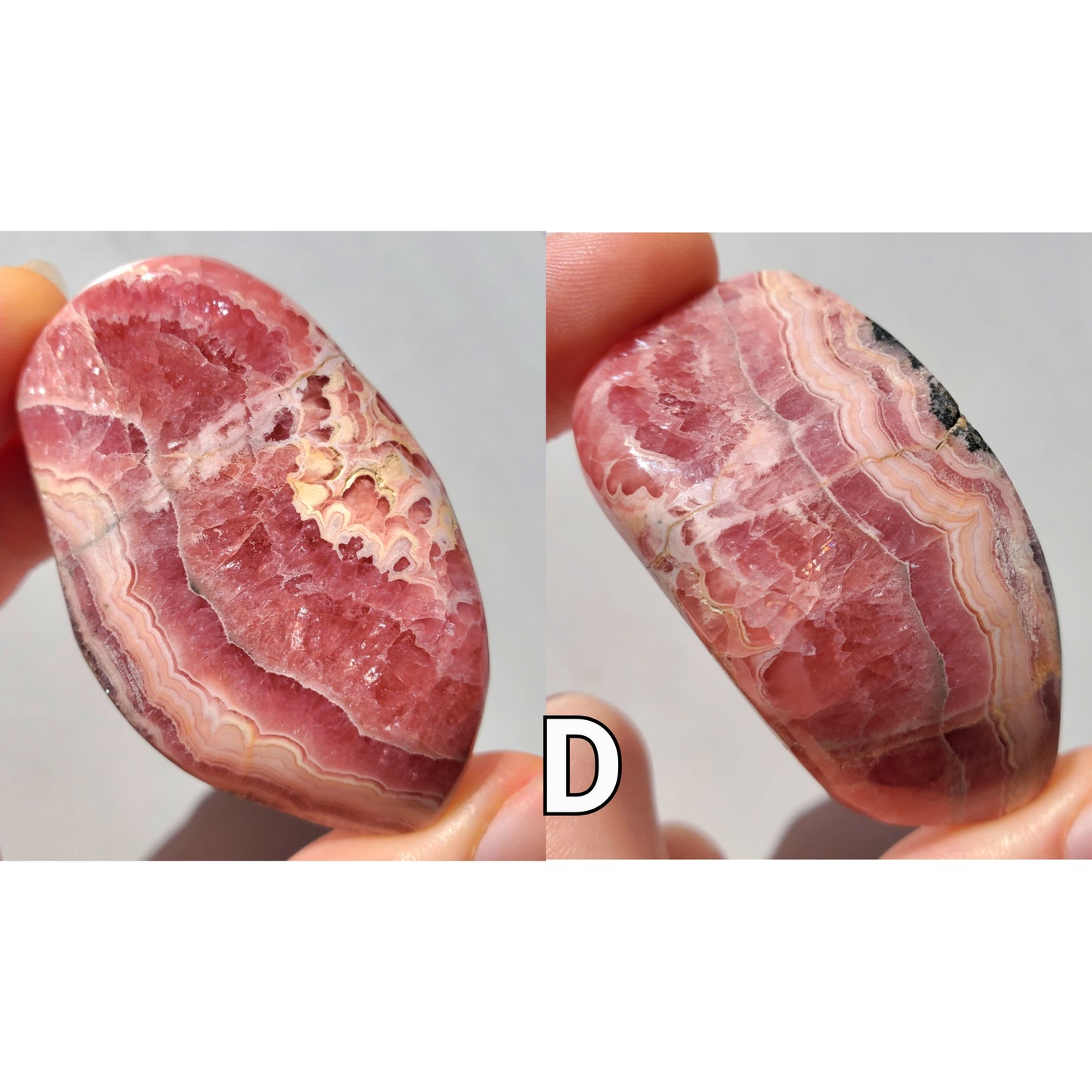 Rhodochrosite Palmstones
